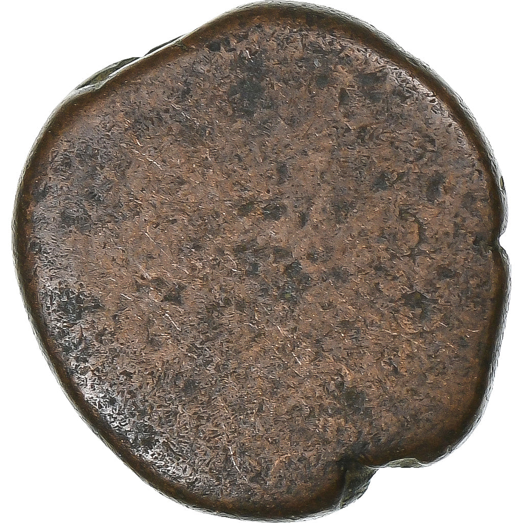 India francesa, Louis XV, Doudou, n.d. (1715-1774), Pondicherry, Bronce, BC+