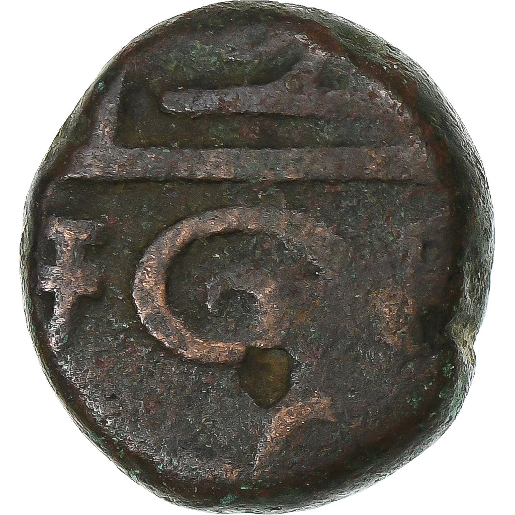 India francesa, Louis XV, Doudou, n.d. (1715-1774), Pondicherry, Bronce, MBC