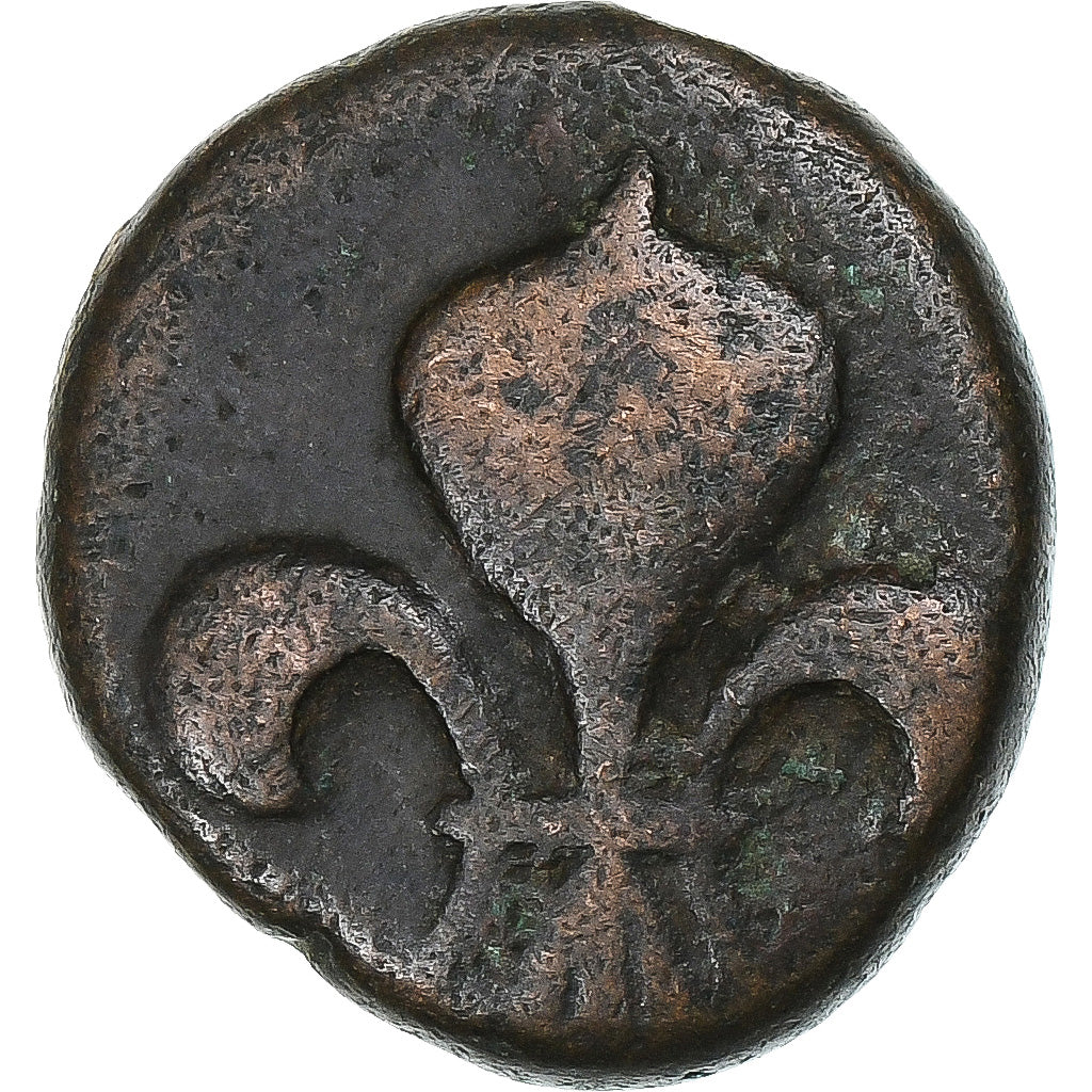 India francesa, Louis XV, Doudou, n.d. (1715-1774), Pondicherry, Bronce, MBC