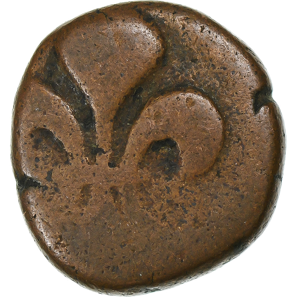 India francese, Louis XV, Doudou, n.d. (1715-1774), Pondicherry, Bronzo, MB