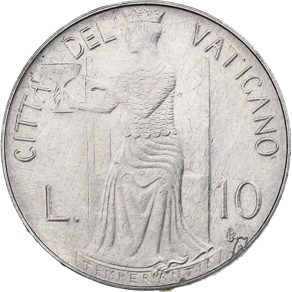 Vaticano, John Paul II, 10 Lire, 1979 - Anno I, Rome, Alumínio, MS(64), KM:143