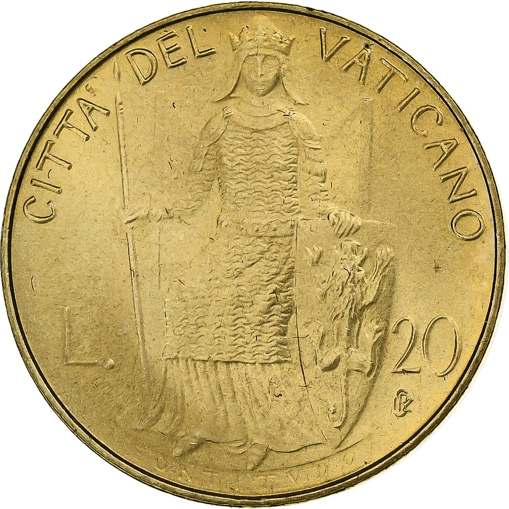 Vaticano, John Paul II, 20 Lire, 1979 - Anno I, Rome, Alumínio-Bronze, MS(64)