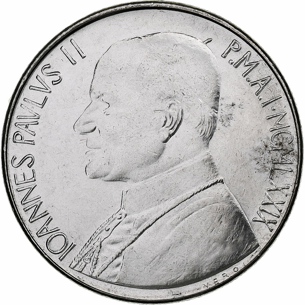 Vaticano, John Paul II, 100 Lire, 1979 - Anno I, Rome, Acciaio inossidabile