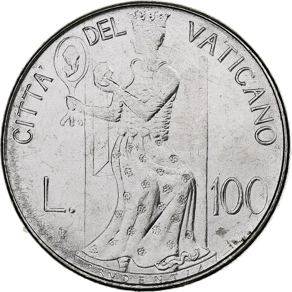 Vaticano, John Paul II, 100 Lire, 1979 - Anno I, Rome, Acciaio inossidabile