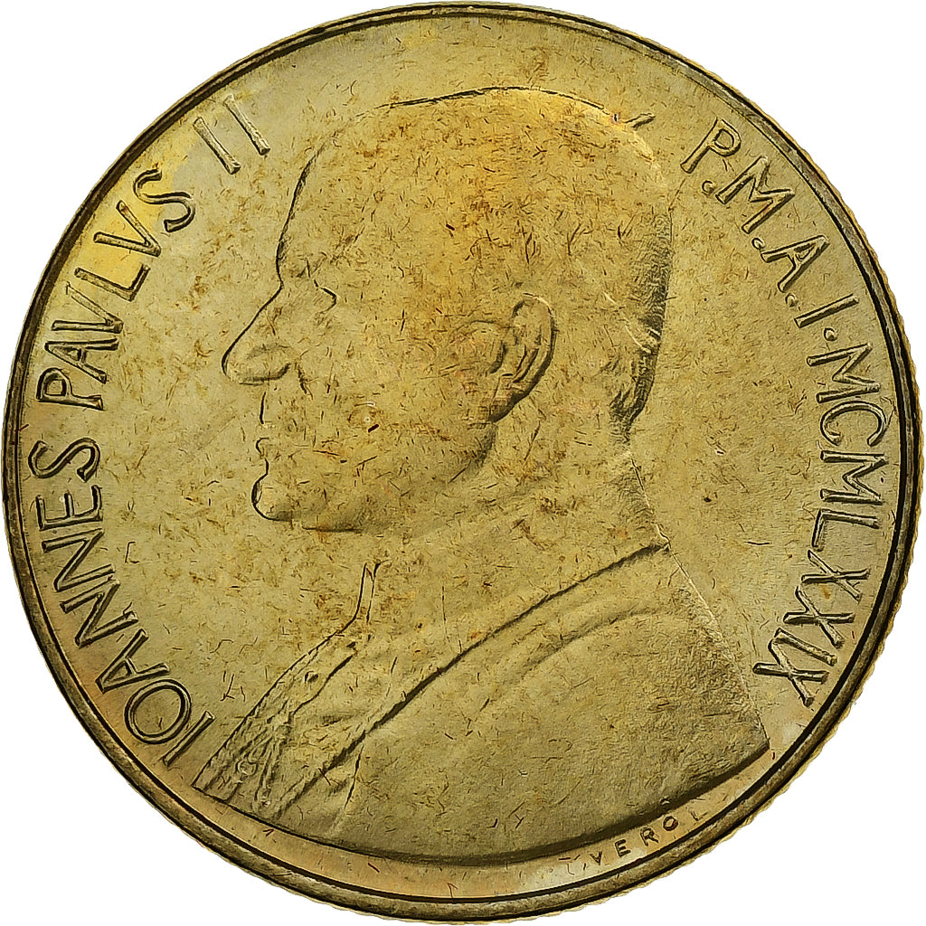 Vaticano, John Paul II, 200 Lire, 1979 - Anno I, Rome, Alumínio-Bronze, MS(64)