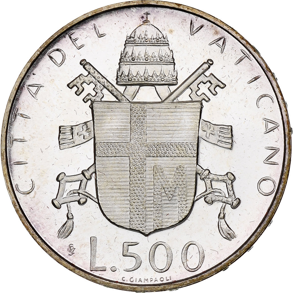 Vatican, John Paul II, 500 Lire, 1979 - Anno I, Rome, Silver, MS(64), KM:148