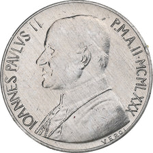 Vatican, John Paul II, 10 Lire, 1980 (Anno II), Rome, Aluminum, MS(64), KM:143