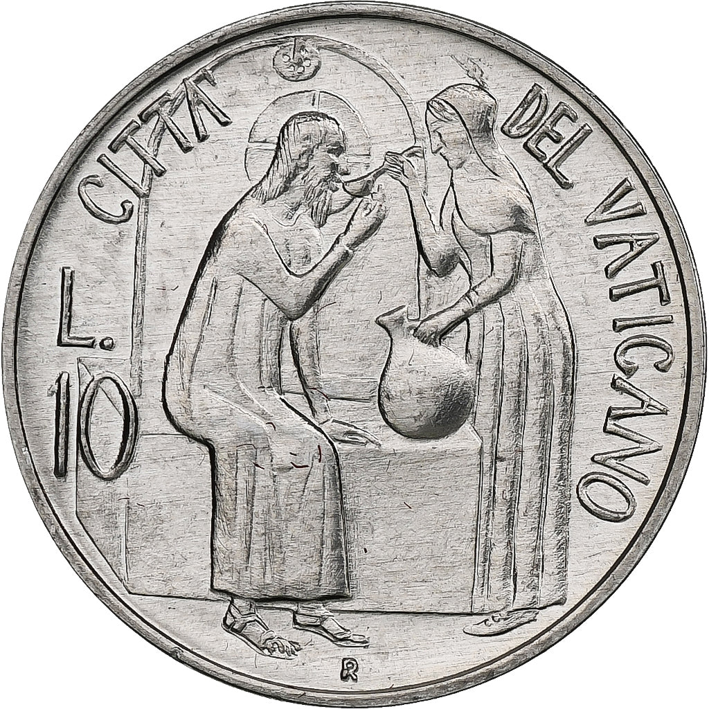 Vatican, John Paul II, 10 Lire, 1981 (Anno III), Rome, Aluminum, MS(64), KM:155