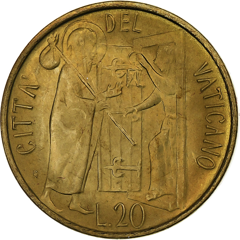 Vaticano, John Paul II, 20 Lire, 1981 (Anno III), Rome, Alumínio-Bronze