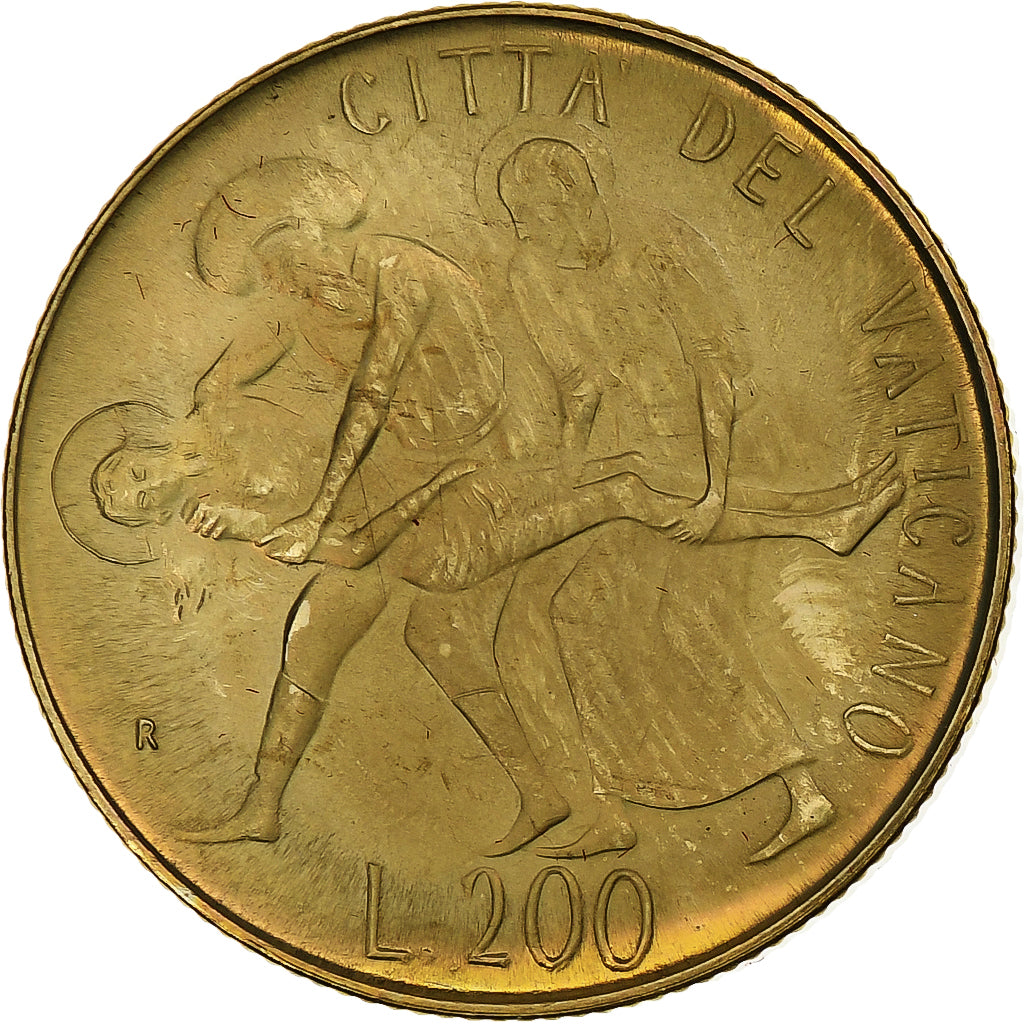 Vatican, John Paul II, 200 Lire, 1981 (Anno III), Rome, Aluminum-Bronze, MS(64)