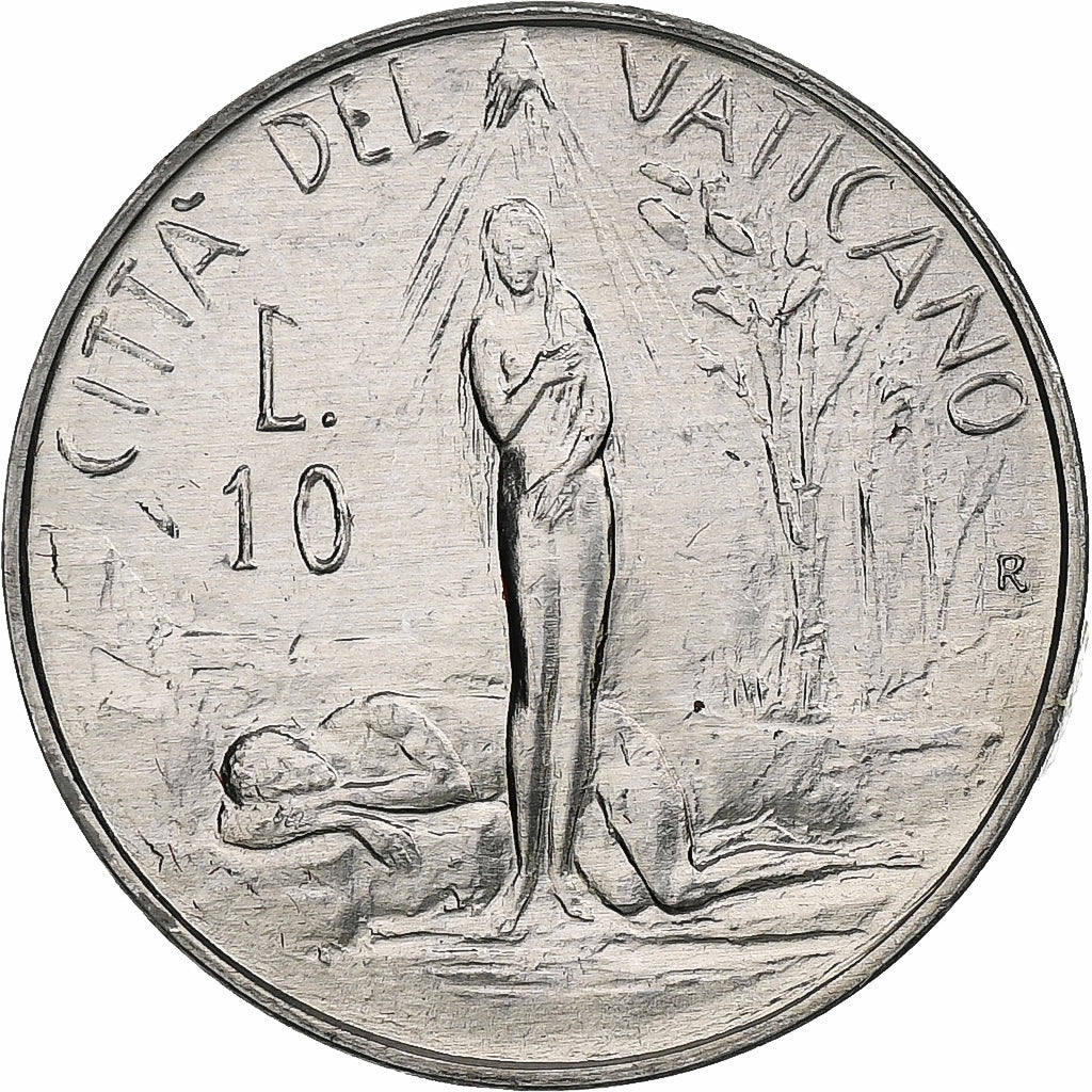 Vaticano, John Paul II, 10 Lire, 1982 (Anno IV), Rome, Alumínio, MS(64), KM:161