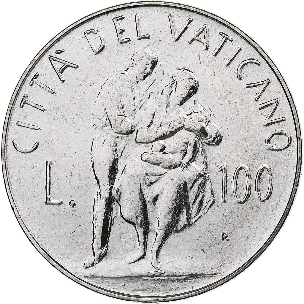 Vaticano, John Paul II, 100 Lire, 1982 (Anno IV), Rome, Aço Inoxidável