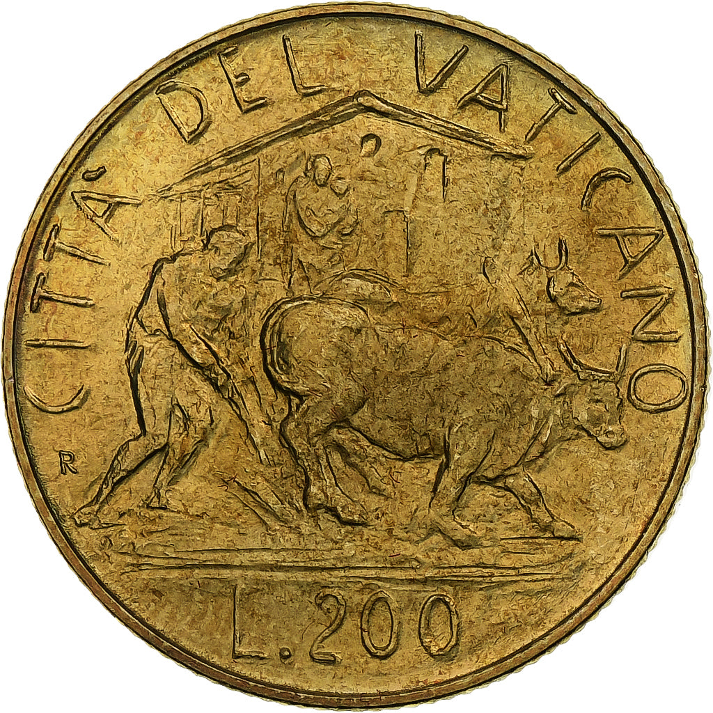 Vaticano, John Paul II, 200 Lire, 1982 (Anno IV), Rome, Alumínio-Bronze