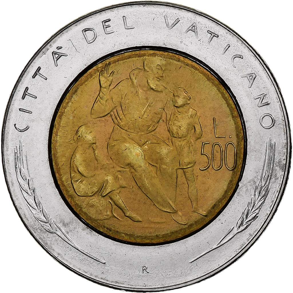 Vaticano, John Paul II, 500 Lire, 1982 (Anno IV), Rome, Bimetálico, MS(64)