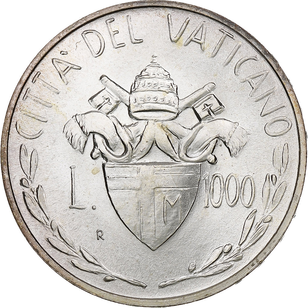 Vaticano, John Paul II, 1000 Lire, 1982 (Anno IV), Rome, Plata, SC+, KM:167