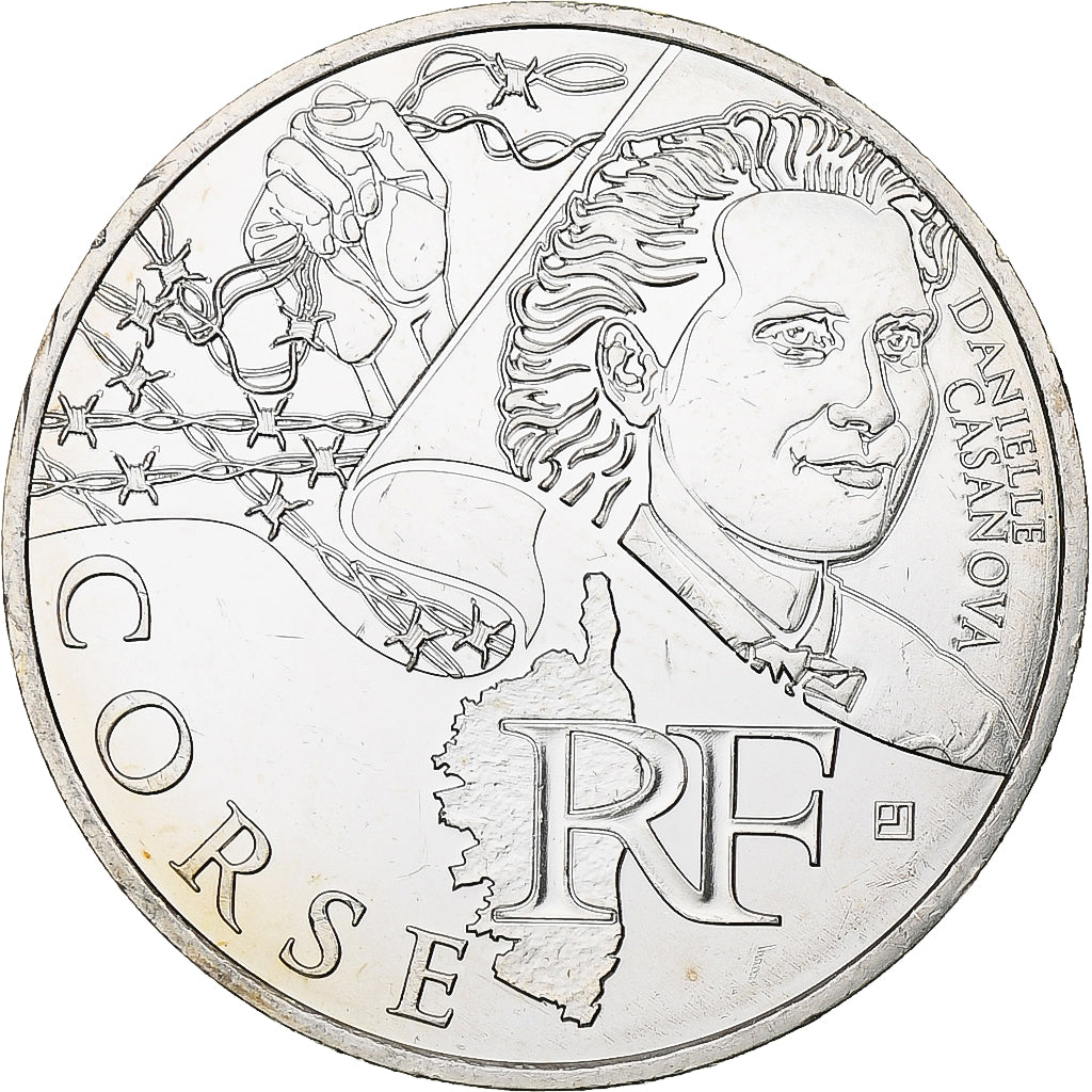 Frankrijk, 10 Euro, Corse, 2012, MDP, Zilver, UNC-