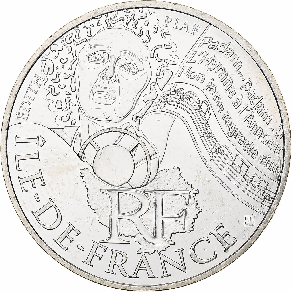Frankreich, 10 Euro, Île-de-France, 2012, MDP, Silber, UNZ+
