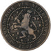 Niederlande, William III, Cent, 1878, Utrecht, Kupfer, S+, KM:107.1