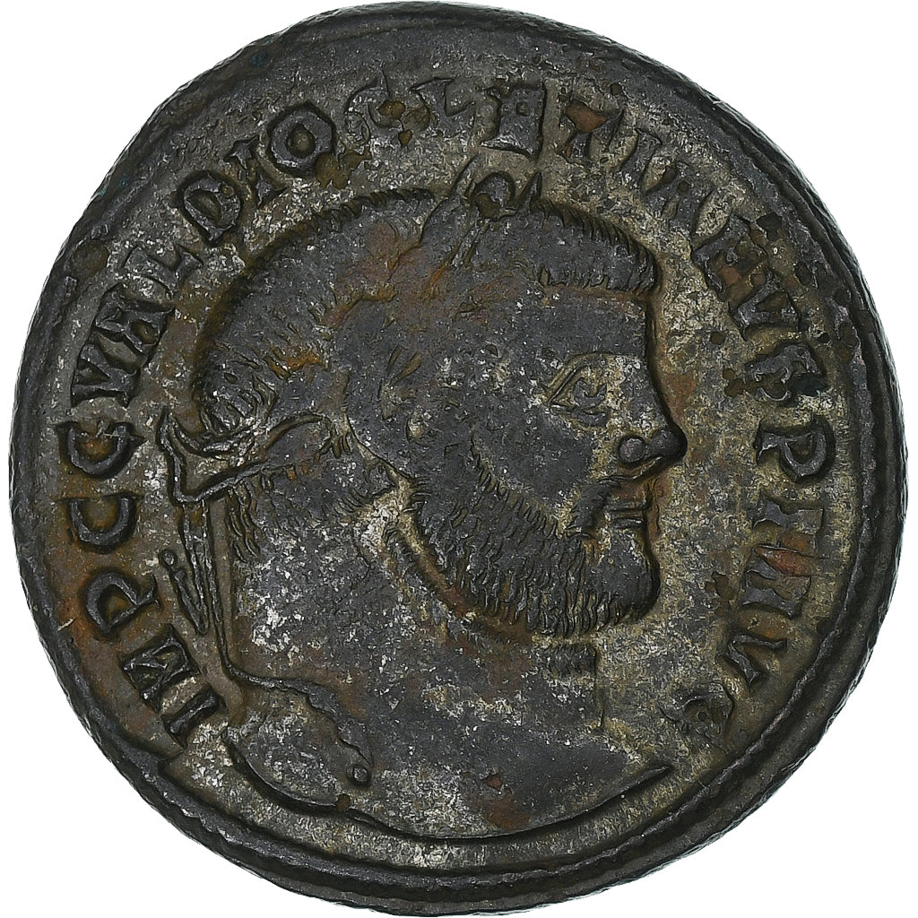 Diocletian, Follis, 300-301, Thessalonica, Bronzo, BB, RIC:21a