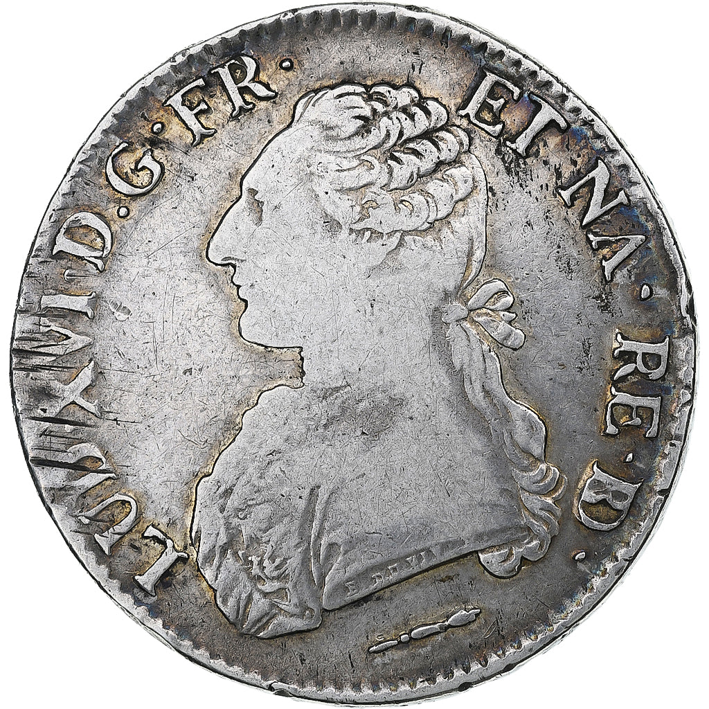 France, Louis XVI, Ecu aux branches d'olivier, 1785, Pau, Silver, VF(20-25)