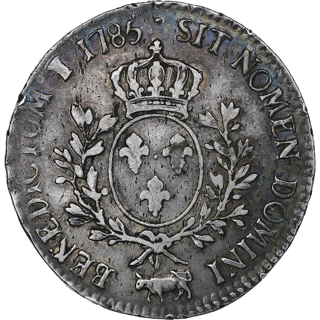 France, Louis XVI, Ecu aux branches d'olivier, 1785, Pau, Silver, VF(20-25)