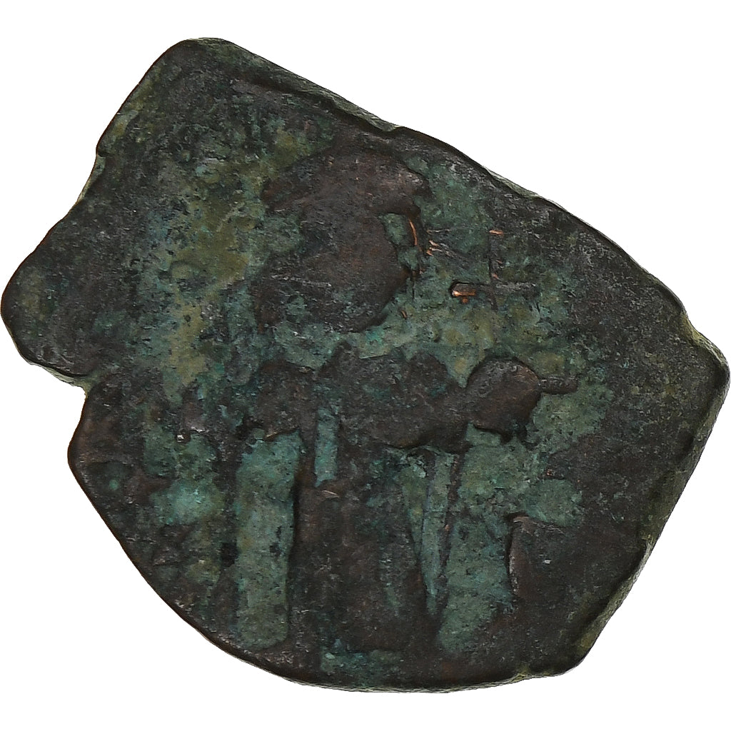 Constans II, Follis, 641-668 AD, Constantinople, Cuivre, B+