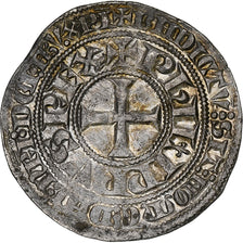 França, Philip IV, Gros Tournois, 1290-1295, Prata, AU(50-53), Duplessy:214