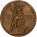 Francia, medaglia, Ligue des Patriotes, 1882, Bronzo, Dubois.H, BB+