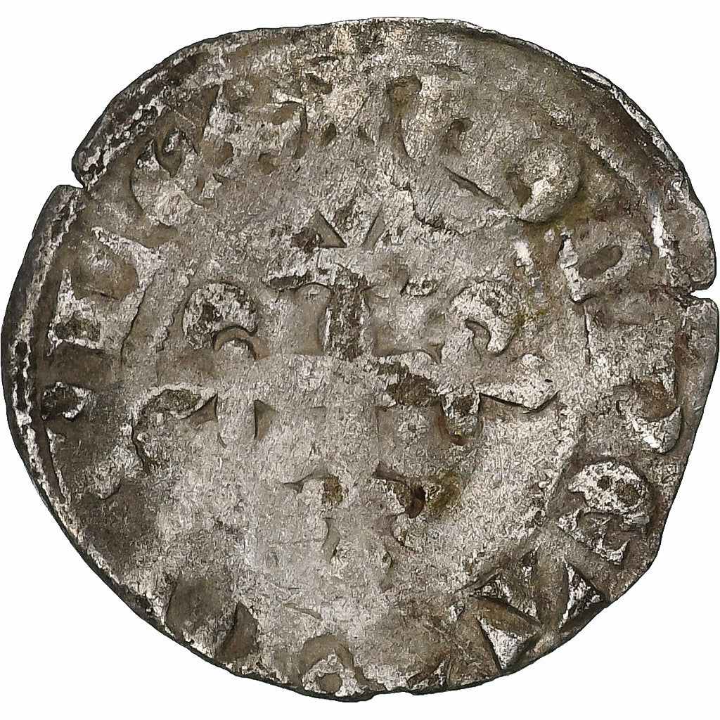 Frankrijk, Charles IV, Double Parisis, 1323-1328, Billon, FR, Duplessy:244b