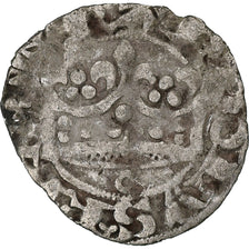 France, Charles IV, Double Parisis, 1323-1328, Billon, VF(30-35), Duplessy:244b