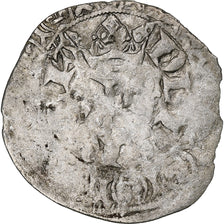 Francia, Charles V, Blanc au K, 1365-1380, Vellón, BC, Duplessy:363
