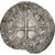France, Charles V, Blanc au K, 1365-1380, Billon, TTB+, Duplessy:363