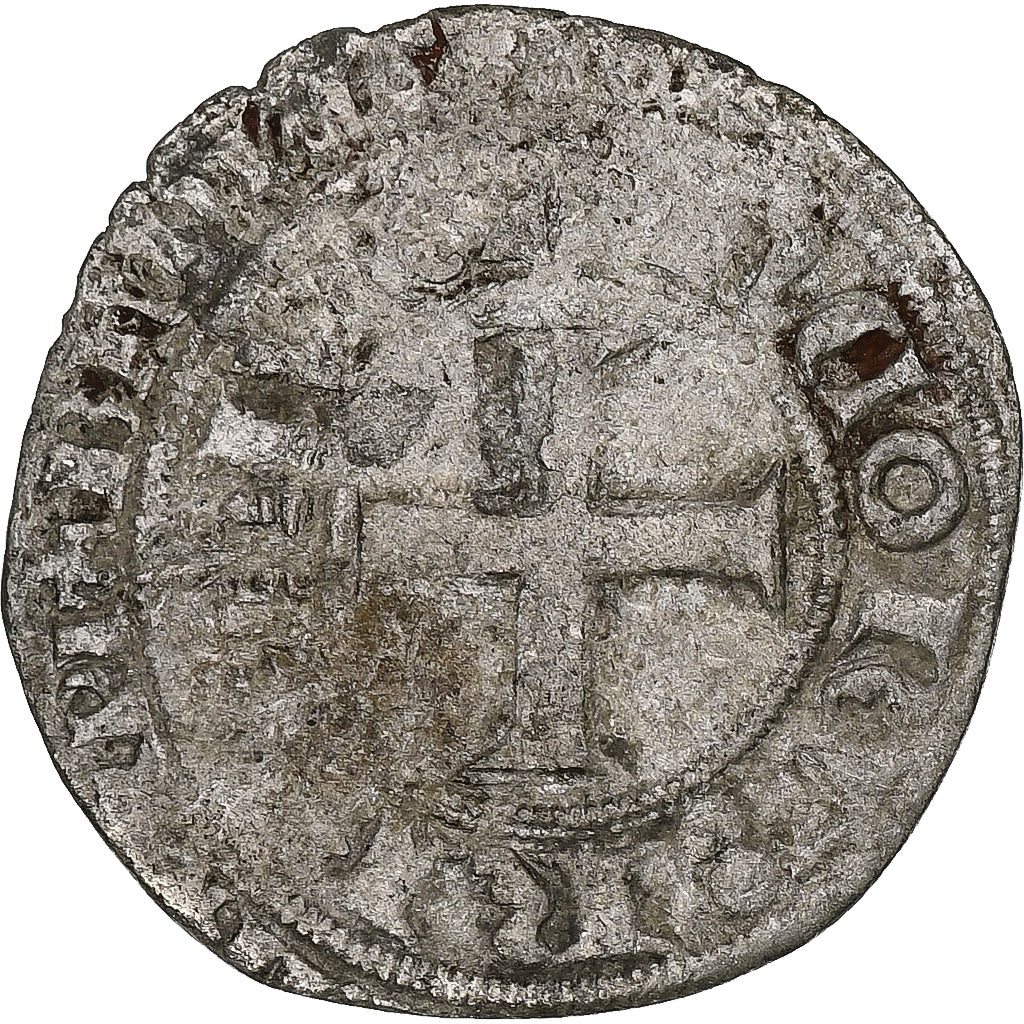 Frankrijk, Karel V, Blanc au K, 1365-1380, Billon, FR+, Duplessy:363