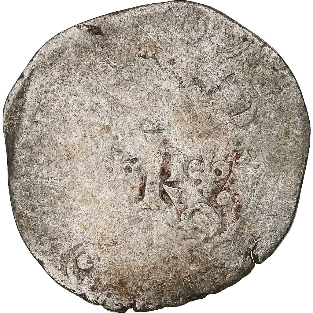 France, Charles V, Blanc au K, 1365-1380, Billon, TB, Duplessy:363