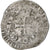 France, Charles V, Blanc au K, 1365-1380, Billon, VF(20-25), Duplessy:363