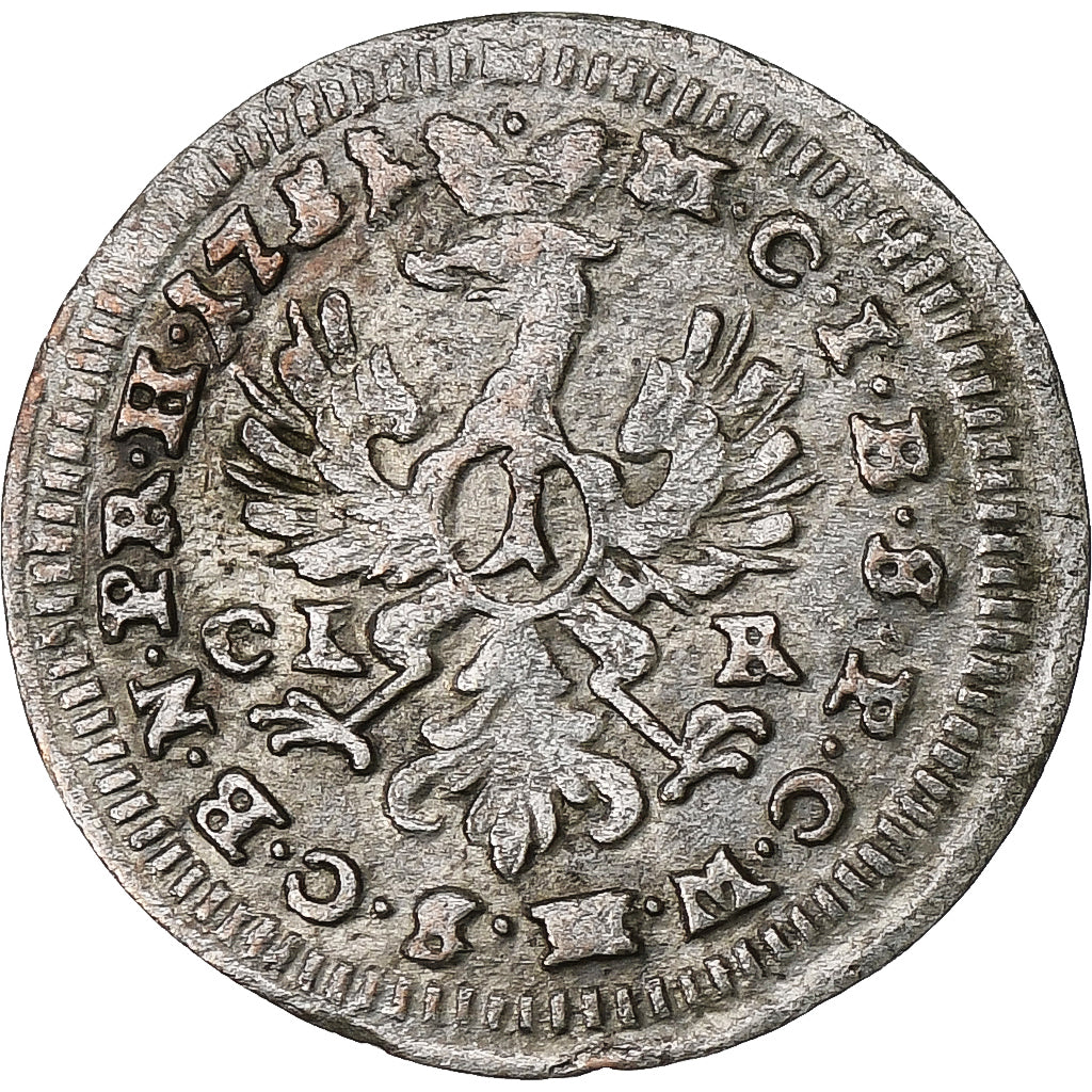 German States, BRANDENBURG-BAYREUTH, Friedrich III, Kreuzer, 1751, Bayreuth