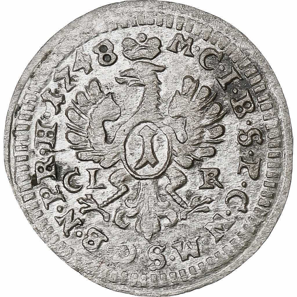 Deutsch Staaten, BRANDENBURG-BAYREUTH, Friedrich III, Kreuzer, 1748, Bayreuth