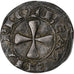 Francja, Auvergne, Évêché du Puy, Denier, ca. 1290, Le Puy, Srebro, AU(55-58)