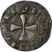 Francja, Auvergne, Évêché du Puy, Denier, ca. 1290, Le Puy, Srebro, AU(55-58)
