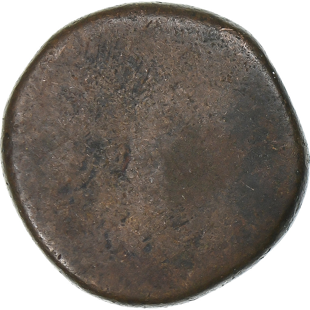 French India, Louis XV, Doudou, n.d. (1715-1774), Pondicherry, Bronze, SGE+