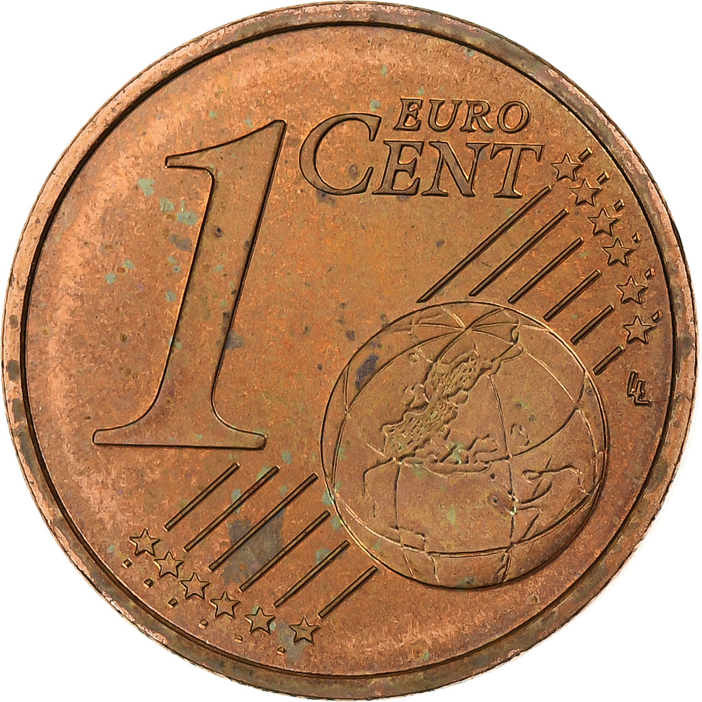 Francja, Euro Cent, BU, 2001, MDP, Miedź platerowana stalą, AU(55-58), KM:1282