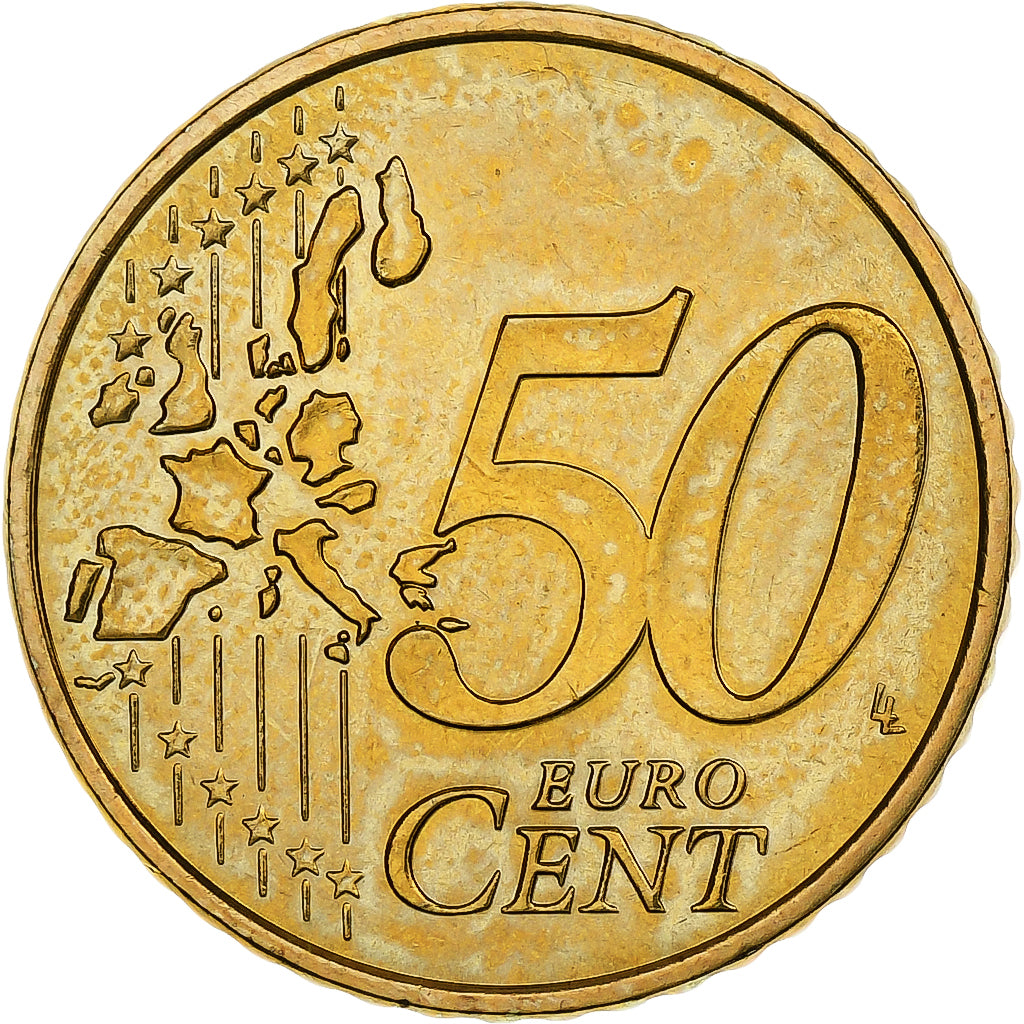France, 50 Euro Cent, BU, 2002, MDP, Nordic gold, AU(55-58), KM:1287
