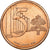 Vaticaan, Token, 5 C, Essai-Trial Benoit XVI, 2007, Copper Plated Steel, UNC-