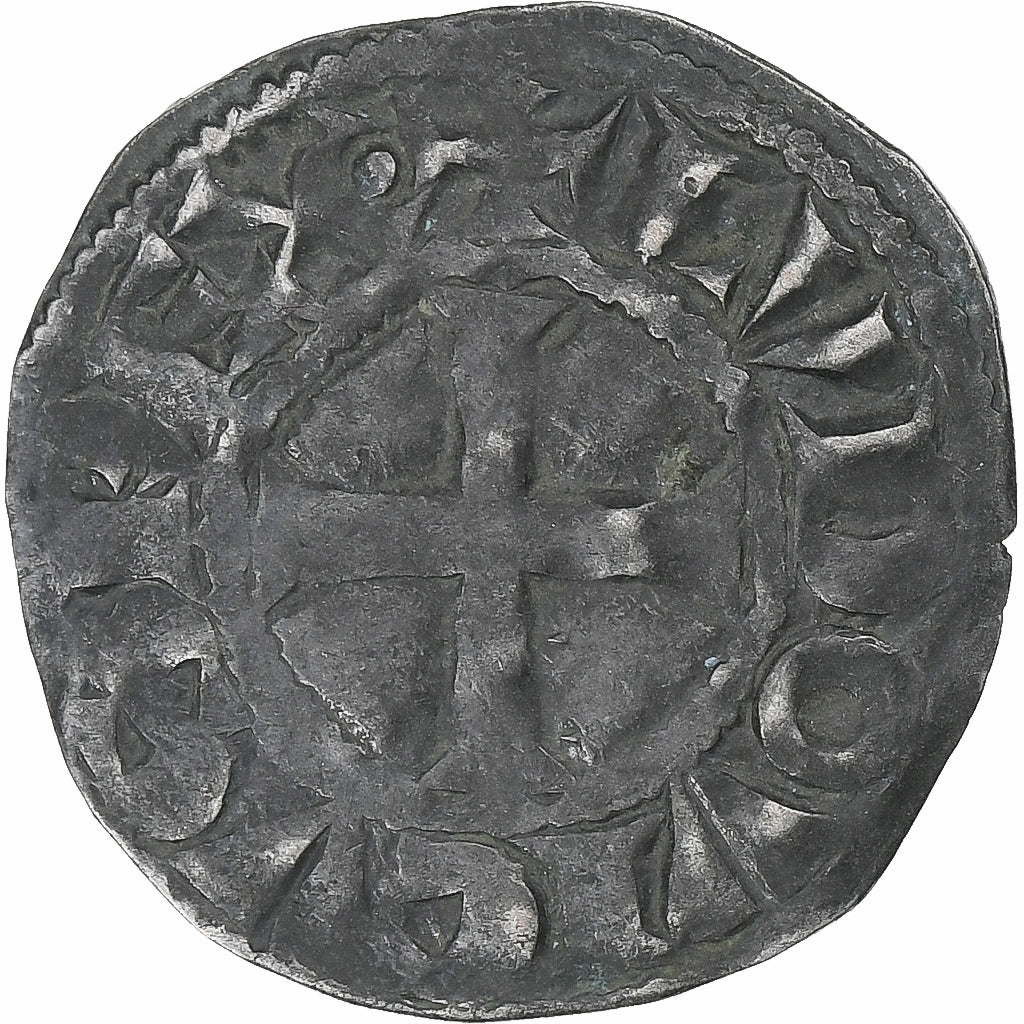 Francja, Louis VIII-IX, Denier Tournois, 1223-1244, Bilon, EF(40-45)