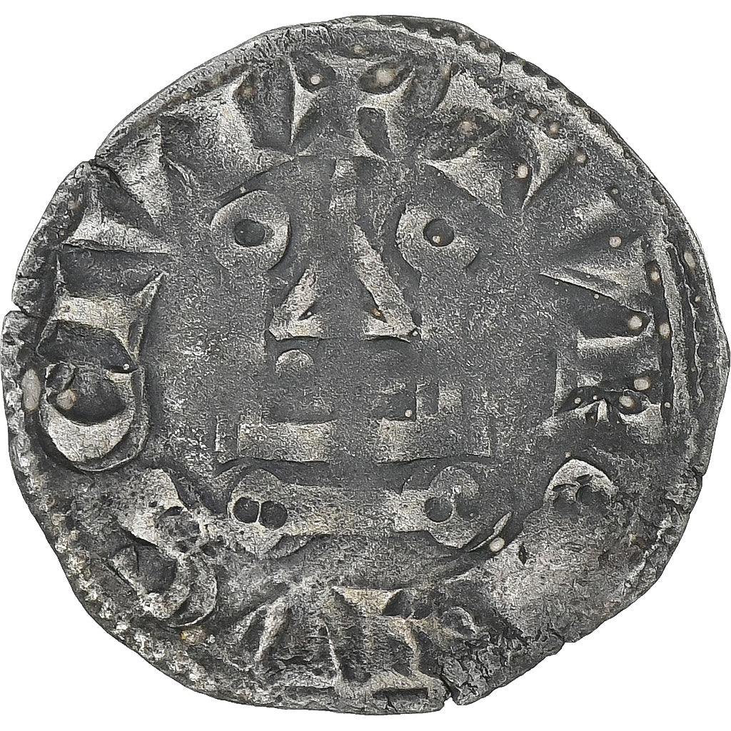 Frankrijk, Louis VIII-IX, Denier Tournois, 1223-1244, Billon, ZF, Duplessy:187