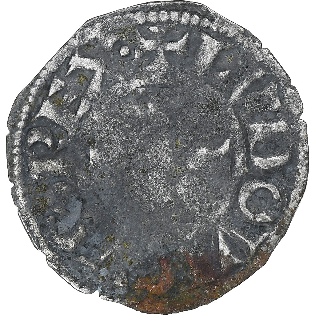Francia, Louis VIII-IX, Denier Tournois, 1223-1244, Vellón, BC+, Duplessy:187