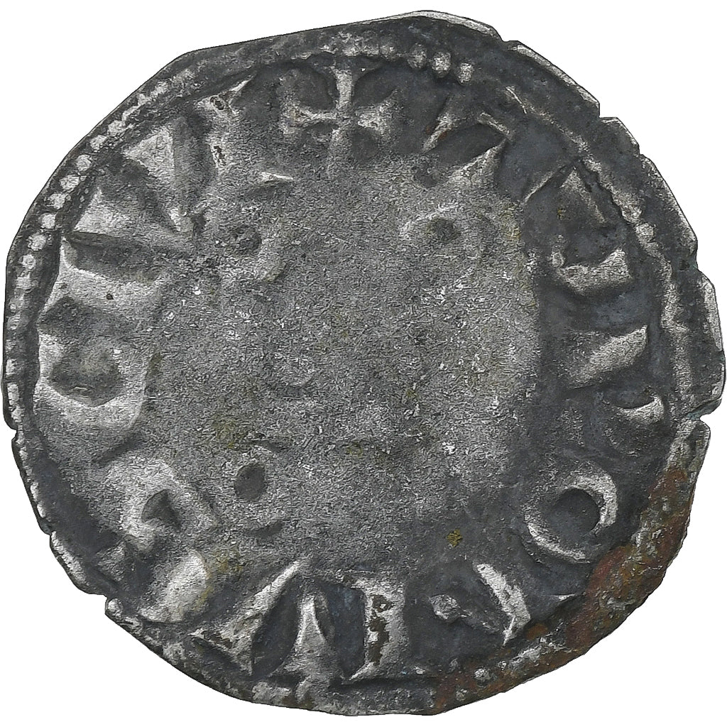 Francia, Louis VIII-IX, Denier Tournois, 1223-1244, Vellón, BC+, Duplessy:187