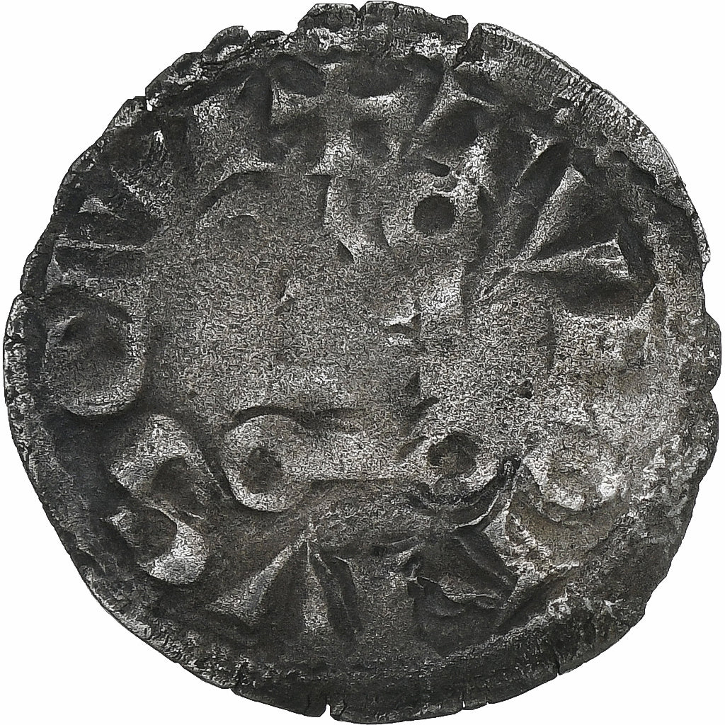 Francia, Louis VIII-IX, Denier Tournois, 1223-1244, Biglione, MB+, Duplessy:187