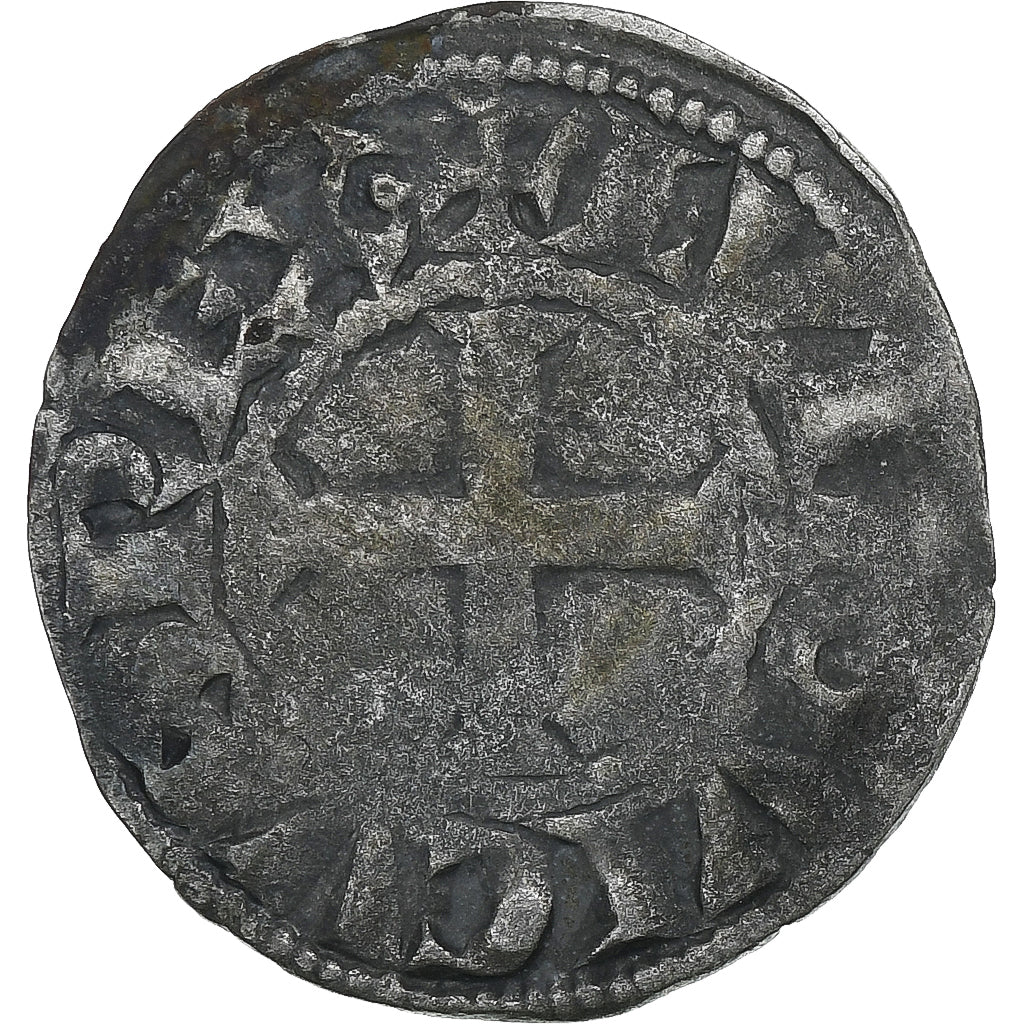 Francia, Louis VIII-IX, Denier Tournois, 1223-1244, Biglione, MB+, Duplessy:187