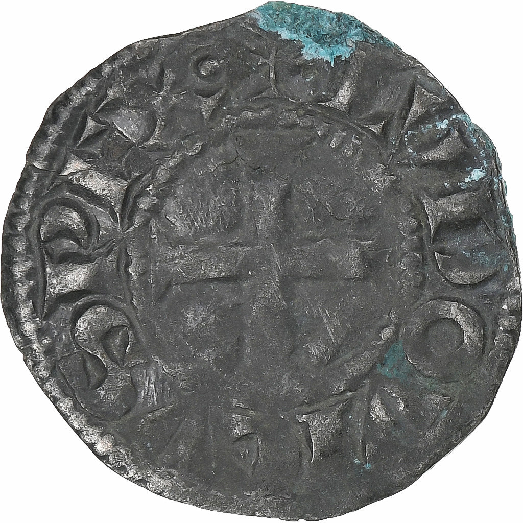 Francia, Louis VIII-IX, Denier Tournois, 1223-1244, Vellón, BC+, Duplessy:187